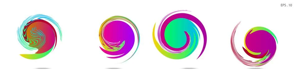 Vortex vector background. Templates for logo design, leaflets or presentation イラスト素材