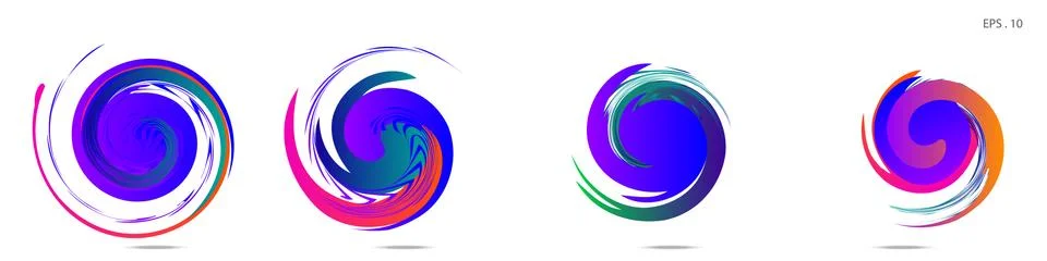 Vortex vector background. Templates for logo design, leaflets or presentation Stock Illustration