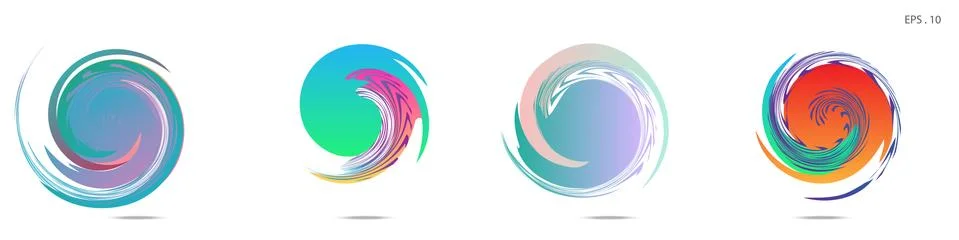 Vortex vector background. Templates for logo design, leaflets or presentation Illustrazione stock