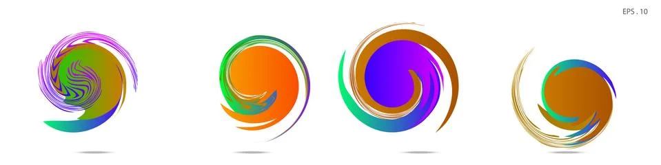 Vortex vector background. Templates for logo design, leaflets or presentation Illustrazione stock