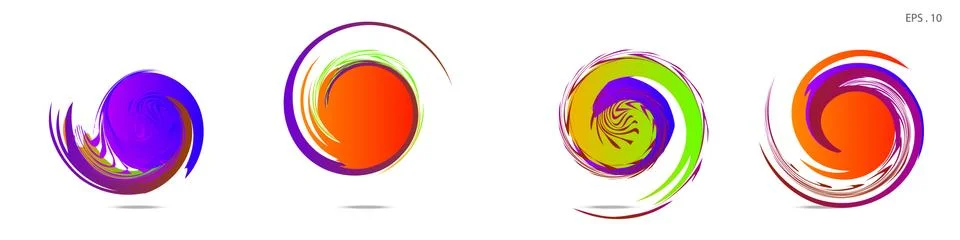Vortex vector background. Templates for logo design, leaflets or presentation 库存插图