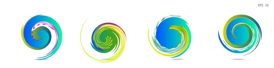 Vortex vector background. Templates for logo design, leaflets or presentation イラスト素材
