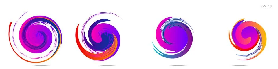 Vortex vector background. Templates for logo design, leaflets or presentation Stock Illustration