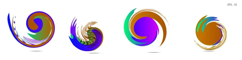 Vortex vector background. Templates for logo design, leaflets or presentation Stock Illustration