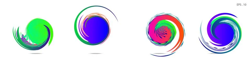 Vortex vector background. Templates for logo design, leaflets or presentation Stock Illustration