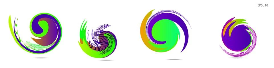 Vortex vector background. Templates for logo design, leaflets or presentation 库存插图