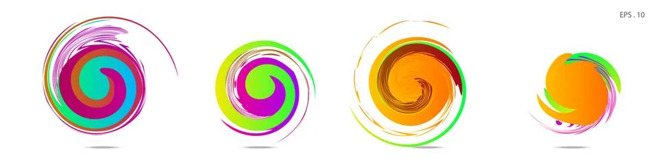 Vortex vector background. Templates for logo design, leaflets or presentation Stock Illustration