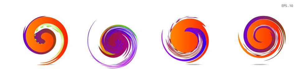 Vortex vector background. Templates for logo design, leaflets or presentation Illustrazione stock