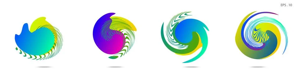 Vortex vector background. Templates for logo design, leaflets or presentation Stock Illustration