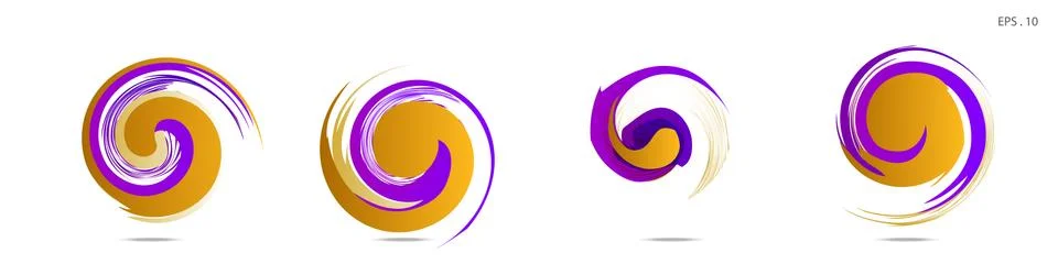 Vortex vector background. Templates for logo design, leaflets or presentation 库存插图