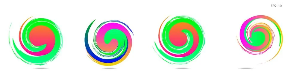 Vortex vector background. Templates for logo design, leaflets or presentation Stock Illustration