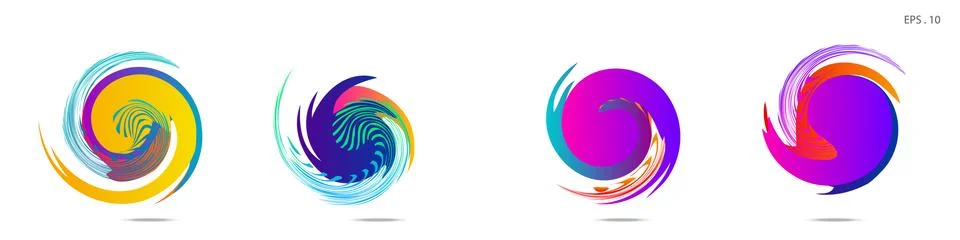 Vortex vector background. Templates for logo design, leaflets or presentation イラスト素材
