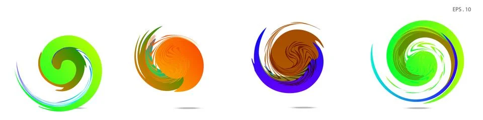 Vortex vector background. Templates for logo design, leaflets or presentation イラスト素材