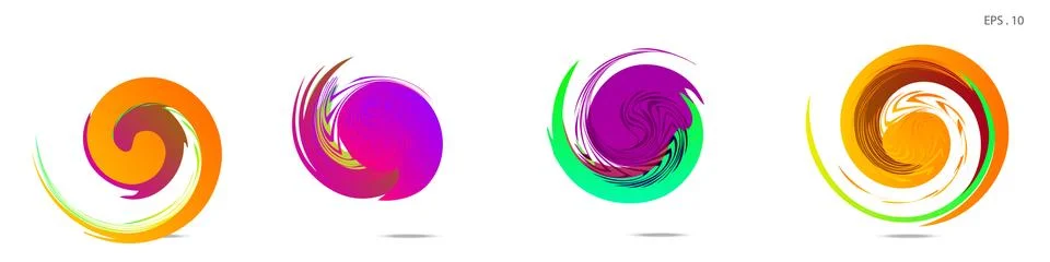 Vortex vector background. Templates for logo design, leaflets or presentation 스톡 일러스트