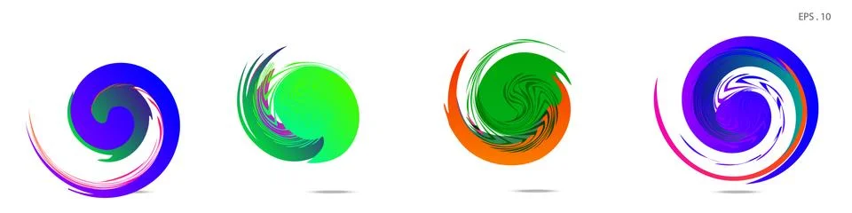 Vortex vector background. Templates for logo design, leaflets or presentation Stock Illustration