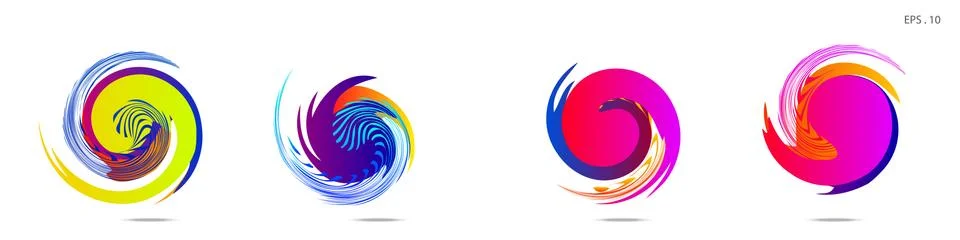 Vortex vector background. Templates for logo design, leaflets or presentation 스톡 일러스트