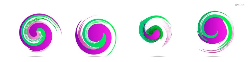 Vortex vector background. Templates for logo design, leaflets or presentation Stock Illustration