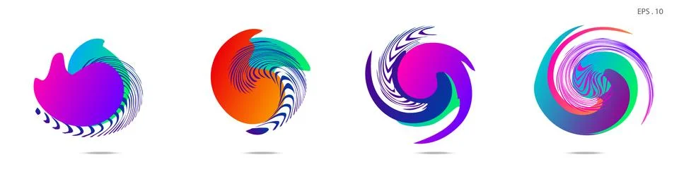 Vortex vector background. Templates for logo design, leaflets or presentation Illustrazione stock