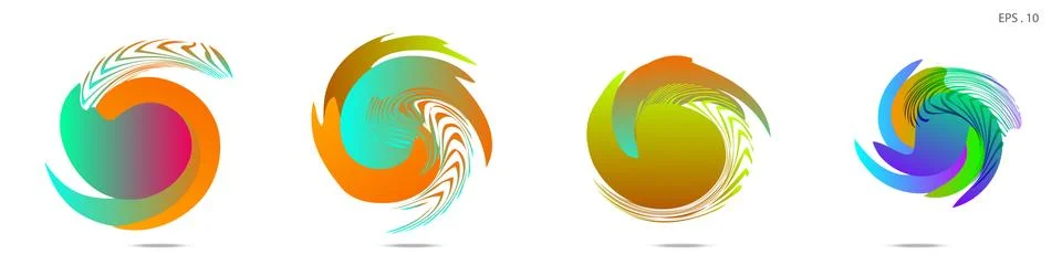 Vortex vector background. Templates for logo design, leaflets or presentation 스톡 일러스트
