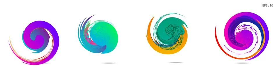 Vortex vector background. Templates for logo design, leaflets or presentation 스톡 일러스트
