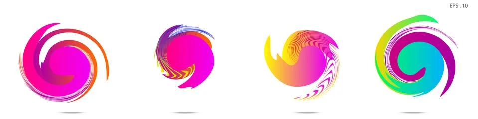 Vortex vector background. Templates for logo design, leaflets or presentation Illustrazione stock