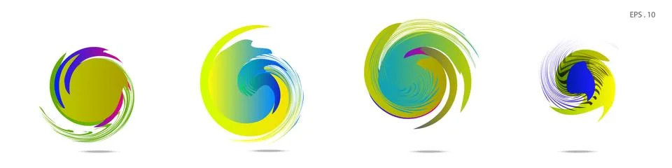 Vortex vector background. Templates for logo design, leaflets or presentation Stock Illustration