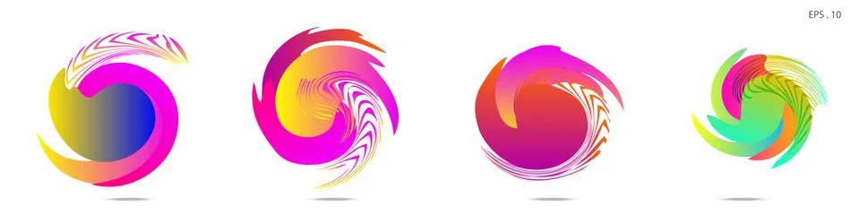 Vortex vector background. Templates for logo design, leaflets or presentation Stock Illustration
