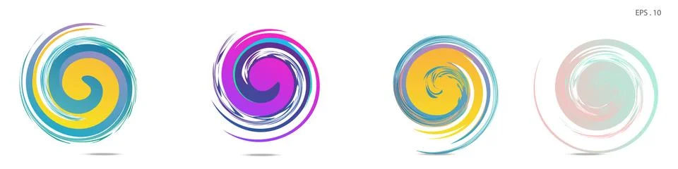 Vortex vector background. Templates for logo design, leaflets or presentation イラスト素材