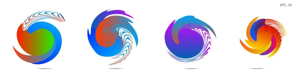 Vortex vector background. Templates for logo design, leaflets or presentation Stock Illustration