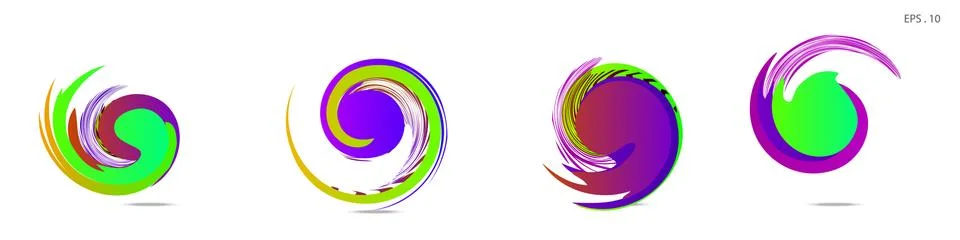 Vortex vector background. Templates for logo design, leaflets or presentation イラスト素材