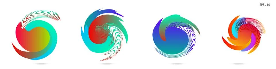 Vortex vector background. Templates for logo design, leaflets or presentation 스톡 일러스트