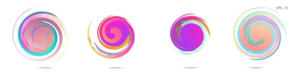Vortex vector background. Templates for logo design, leaflets or presentation イラスト素材