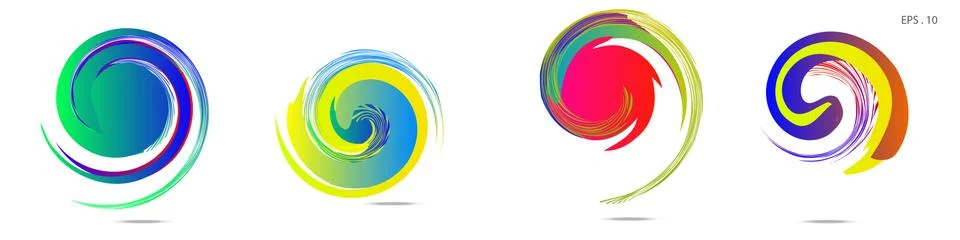 Vortex vector background. Templates for logo design, leaflets or presentation Illustrazione stock