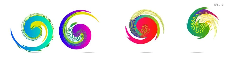 Vortex vector background. Templates for logo design, leaflets or presentation 库存插图