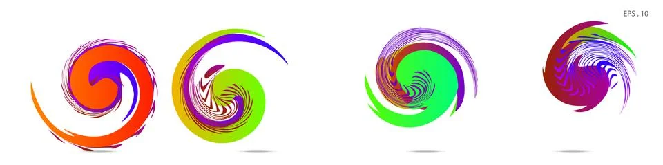 Vortex vector background. Templates for logo design, leaflets or presentation イラスト素材