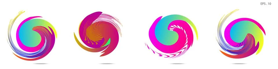 Vortex vector background. Templates for logo design, leaflets or presentation 스톡 일러스트