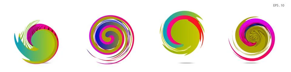 Vortex vector background. Templates for logo design, leaflets or presentation Stock Illustration