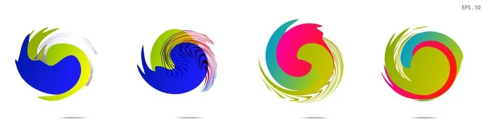 Vortex vector background. Templates for logo design, leaflets or presentation Stock Illustration