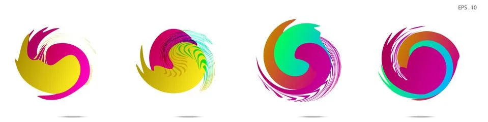 Vortex vector background. Templates for logo design, leaflets or presentation Illustrazione stock
