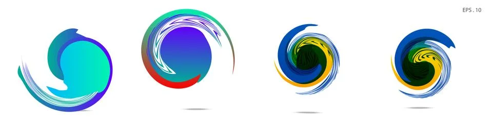 Vortex vector background. Templates for logo design, leaflets or presentation 库存插图