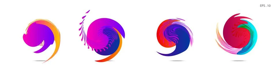 Vortex vector background. Templates for logo design, leaflets or presentation Stock Illustration
