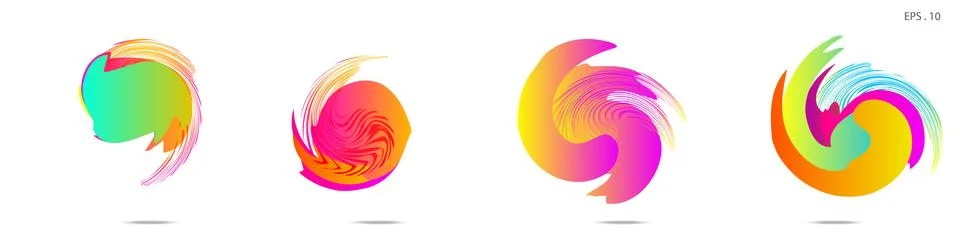 Vortex vector background. Templates for logo design, leaflets or presentation Illustrazione stock