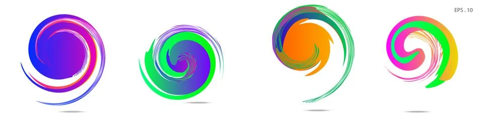 Vortex vector background. Templates for logo design, leaflets or presentation Stock Illustration