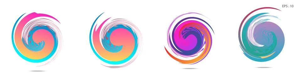 Vortex vector background. Templates for logo design, leaflets or presentation イラスト素材