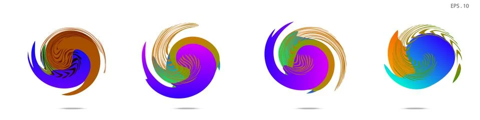 Vortex vector background. Templates for logo design, leaflets or presentation Illustrazione stock