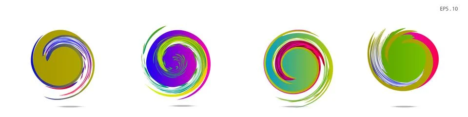 Vortex vector background. Templates for logo design, leaflets or presentation Stock Illustration