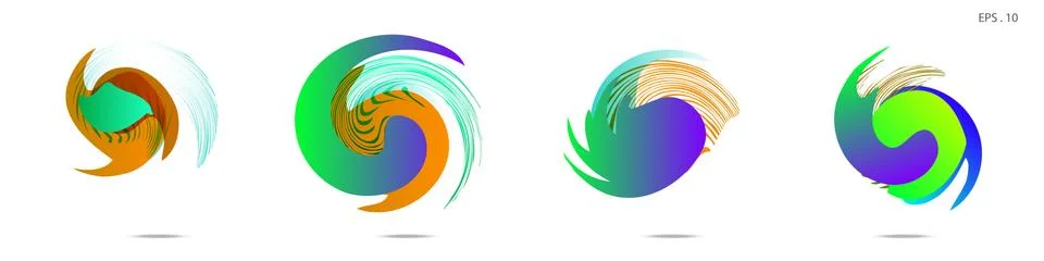 Vortex vector background. Templates for logo design, leaflets or presentation Stockillustratie