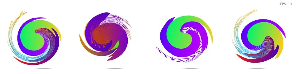Vortex vector background. Templates for logo design, leaflets or presentation イラスト素材