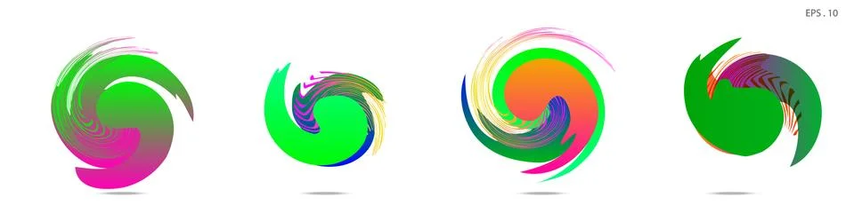 Vortex vector background. Templates for logo design, leaflets or presentation Stock Illustration