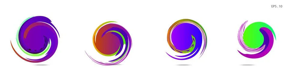 Vortex vector background. Templates for logo design, leaflets or presentation 库存插图